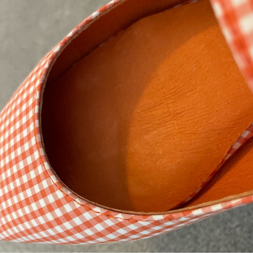 Anthropologie Jeffrey Campbell square-toe Mary Jane flats in orange - Picture 13 of 16